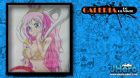 Os traços do desenho são muito boons, sem falar na participação dela no anime, em que ela quis mudar o seu jeito de ser por causa dos Chapéus de Palha.