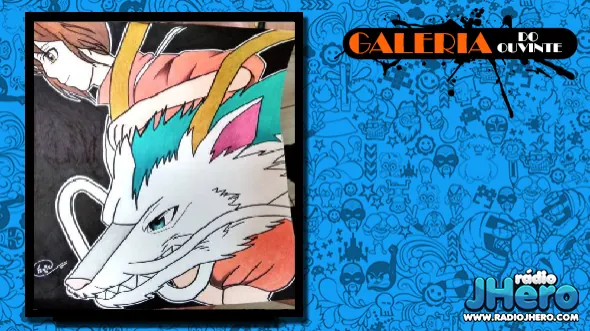 Comentário: Fiz esse desenho como despedida para a minha amiga, ela foi cursar faculdade em outro estado, como foi ela quem me apresentou esse filme e sei que ela o ama muito, resolvi desenhá-lo para ela.